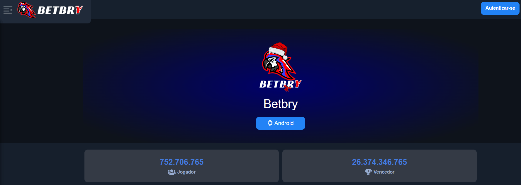 Prévia do aplicativo Betbry