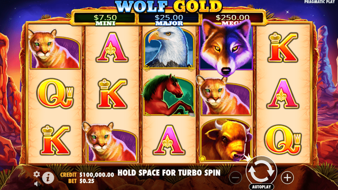 Prévia de Wolf Gold slot #1