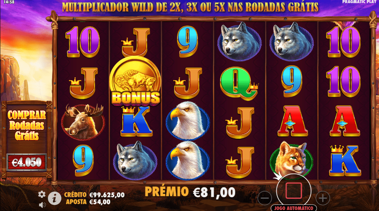 Prévia da análise da slot Buffalo King #2