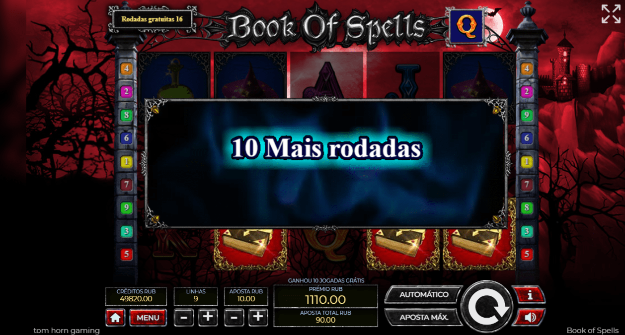 Prévia da análise da slot Book of Spells #4