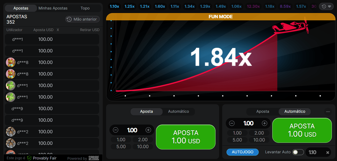 Prévia do caça-níqueis Aviator #2