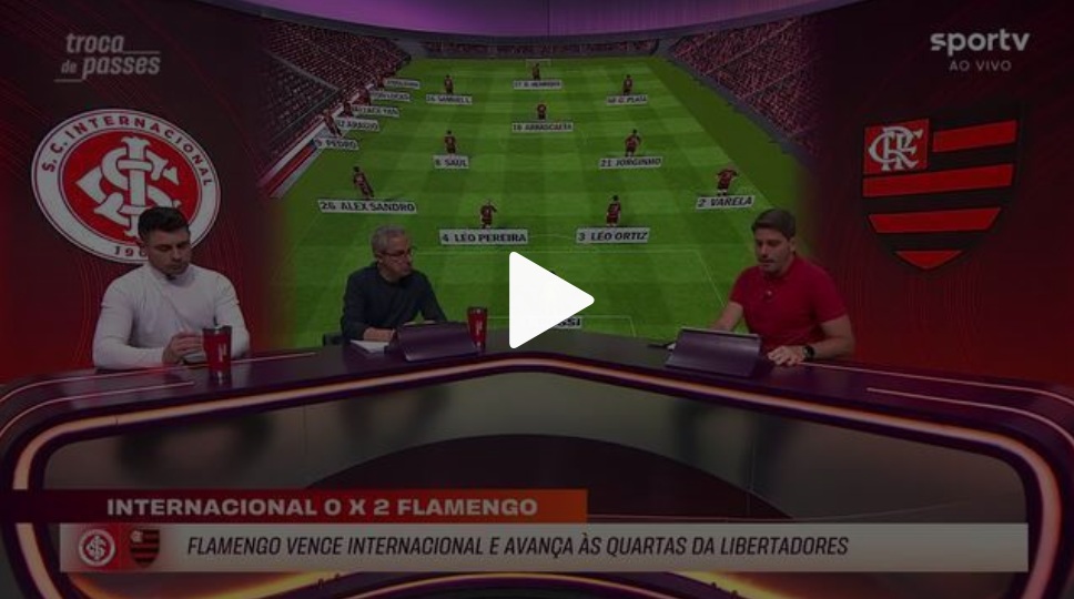 Mansur analisa a movimentação dos volantes do Flamengo, Saúl e Jorginho